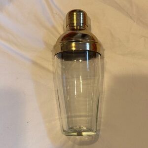 Antique Brass and Glass Cocktail Shaker Williams Sonoma